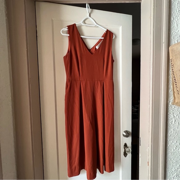 Orange Wide Leg Jumpsuit - Picture 4 of 7